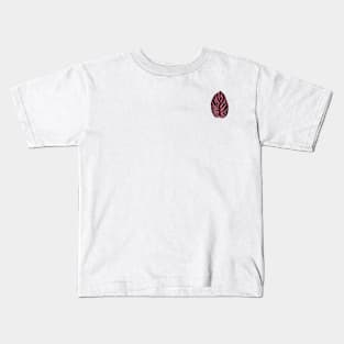 Calathea Ornata Leaf Kids T-Shirt